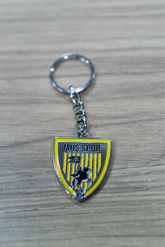 Lisanslı Krom Metal Anahtarlık
