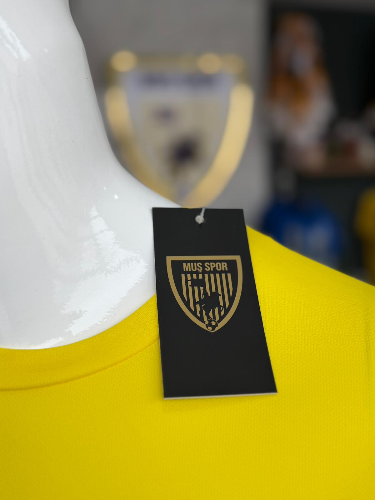 Muşspor Lisanslı Sarı Taraftar Tişörtü