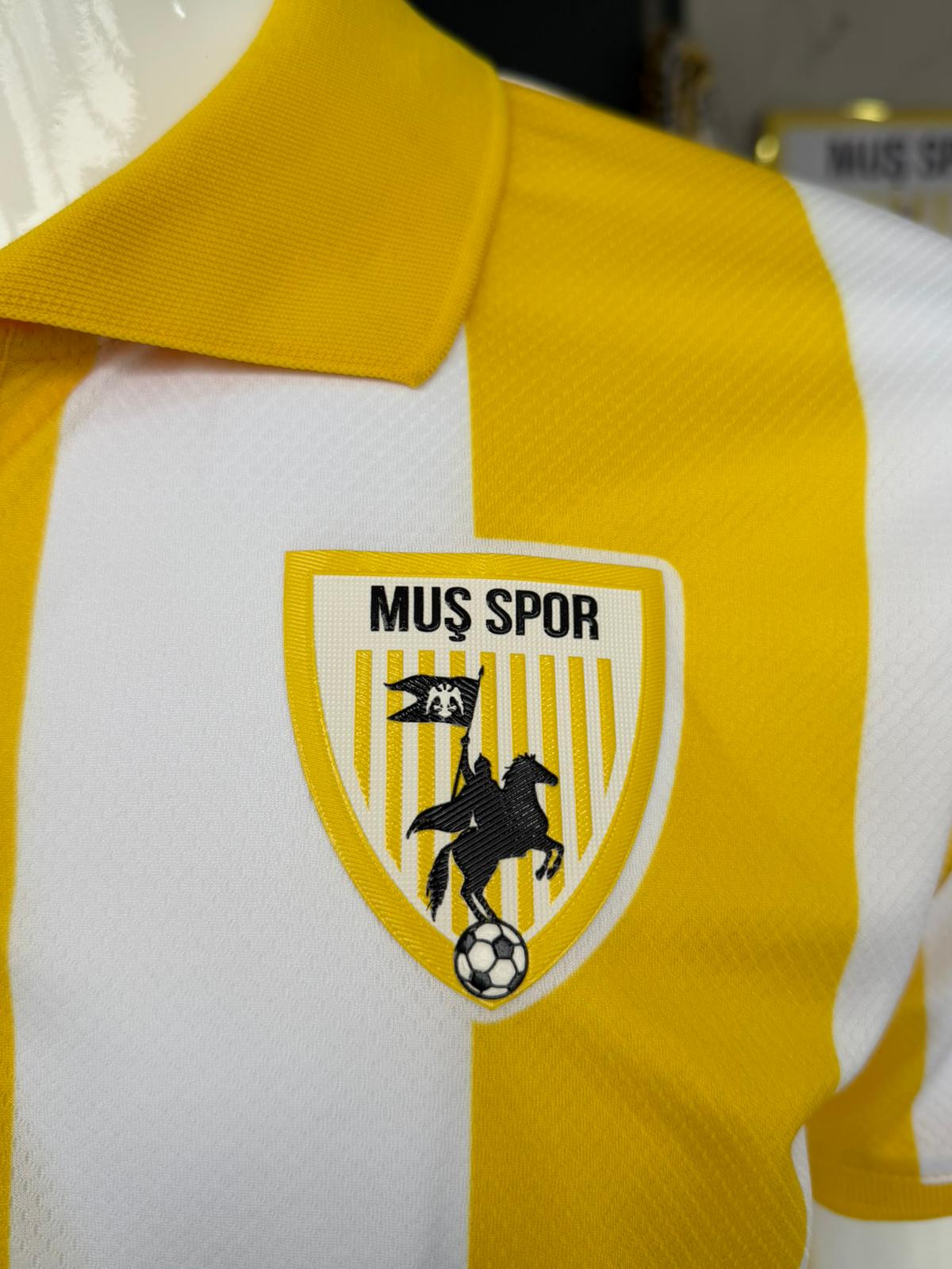 Muşspor Lisanslı Klasik Çubuklu Polo Yaka Tişört