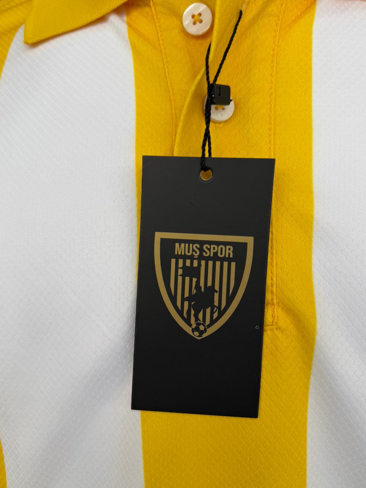 Muşspor Lisanslı Klasik Çubuklu Polo Yaka Tişört