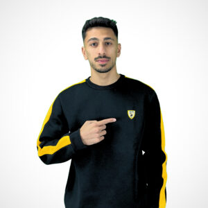 Minimalist Güç: Siyah & Sarı Kontrastlı Sweatshirt