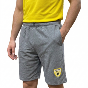 Muş Spor Lisanslı Gri Melanj Günlük Şort